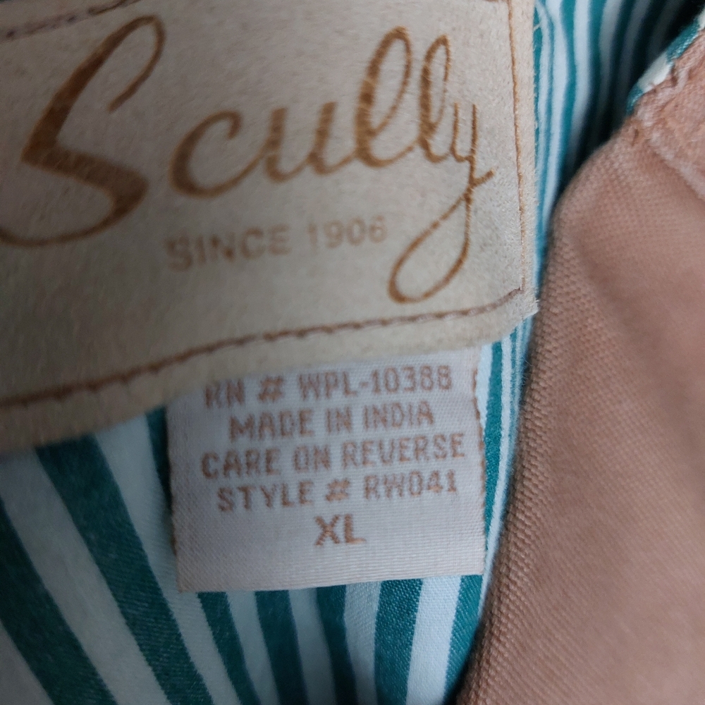Scully Rangewear Canvas Vest Frontier Western Collared Brown Men's XL Lined - Picture 5 of 9